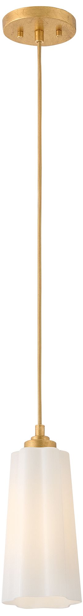 Lark Honey Extra Small Pendant 5.25" Distressed Brass