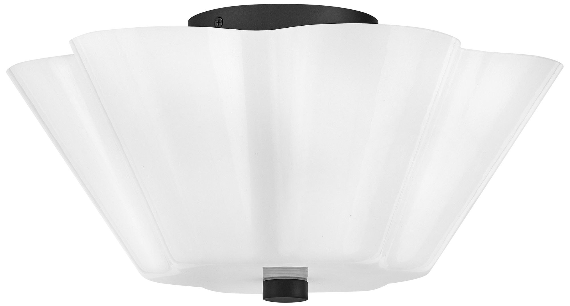 Image 2 Lark Honey Medium Semi Flush Mount 15" Black more views