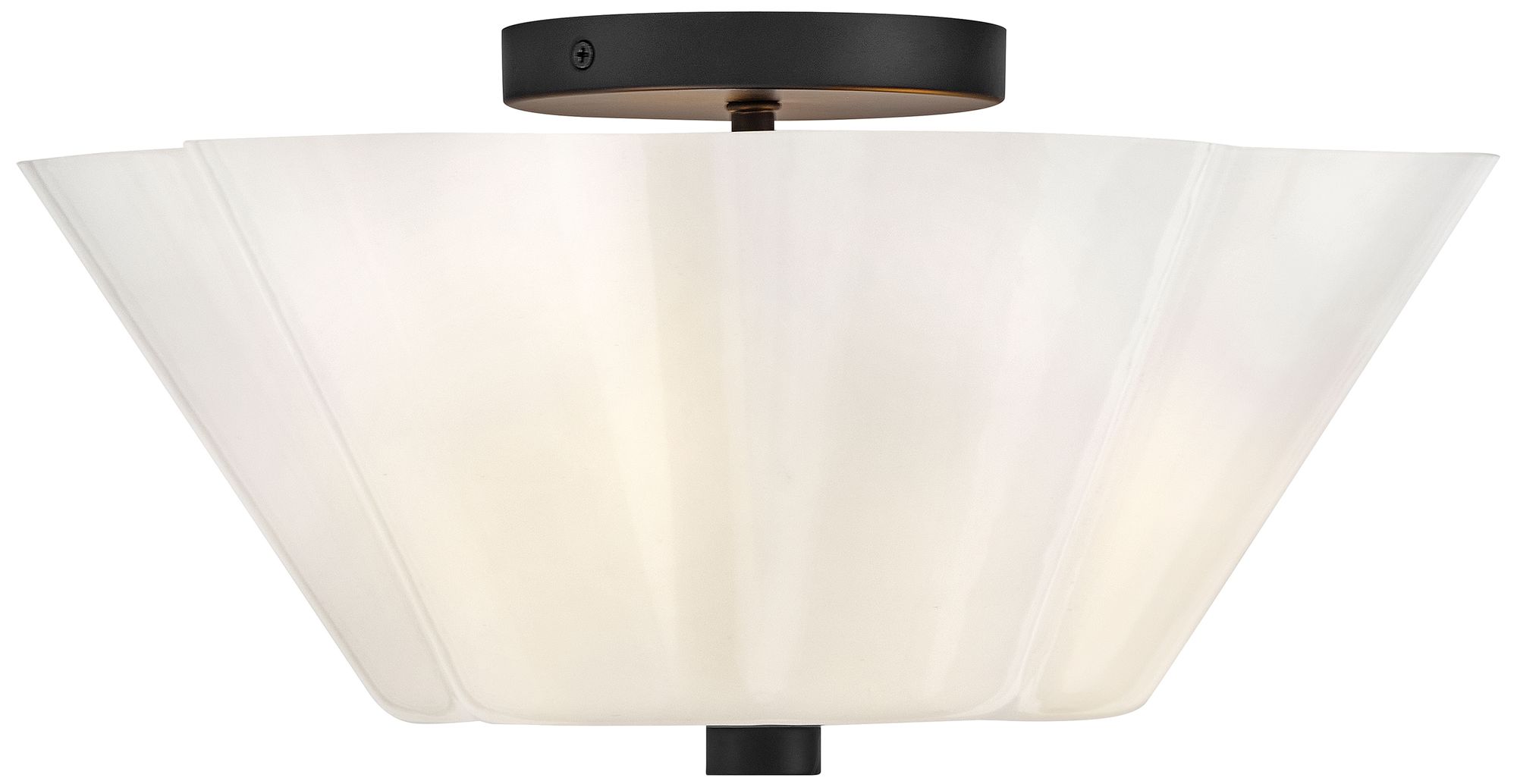 Image 6 Lark Honey Medium Semi Flush Mount 15" Black more views