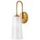 Lark Honey Medium Single Light Vanity Distressed Brass