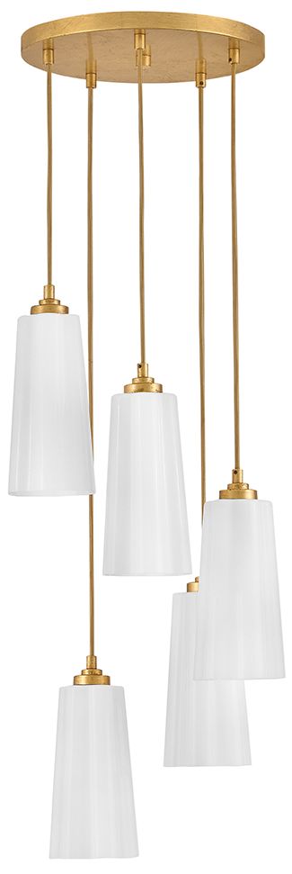 Image 3 Lark Honey Small Chandelier 16" Distressed Brass more views