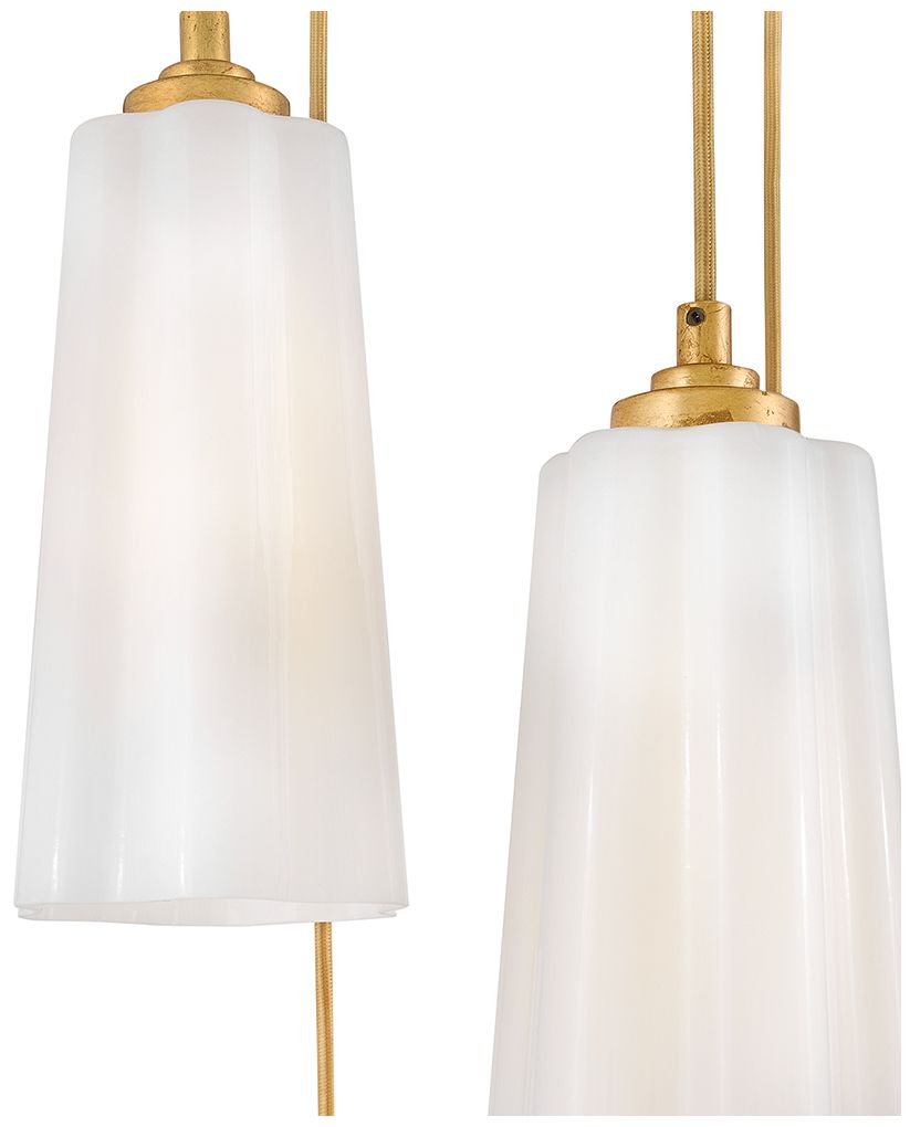 Image 4 Lark Honey Small Chandelier 16" Distressed Brass more views