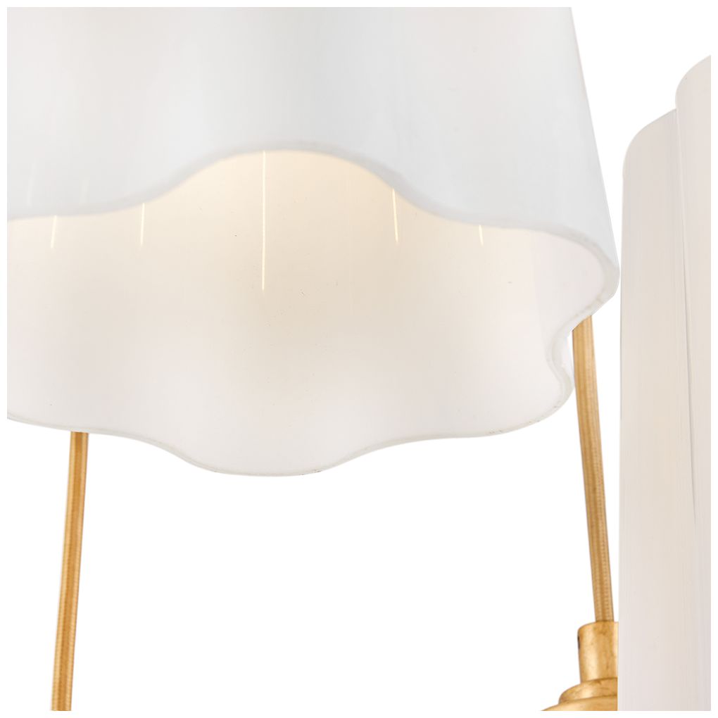 Image 6 Lark Honey Small Chandelier 16" Distressed Brass more views