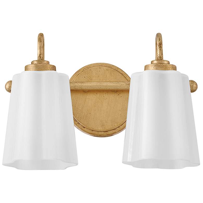 Image 3 Lark Honey Small Two Light Vanity Distressed Brass more views