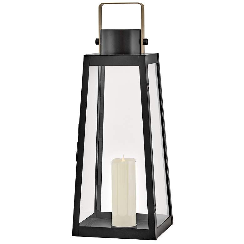 Image 1 Lark Hugh Large Decorative Lantern Black