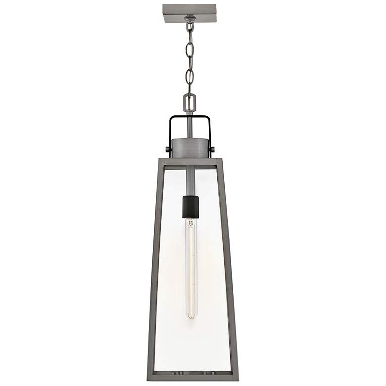 Image 4 Lark Hugh Large Hanging Lantern Antique Brushed Aluminum more views