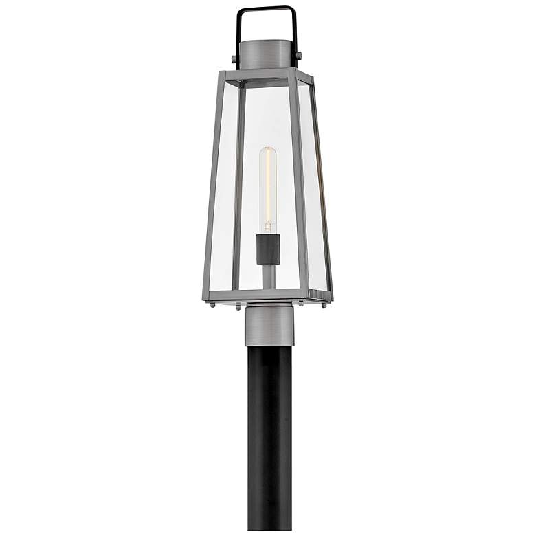 Image 3 Lark Hugh Large Post Mount Lantern Antique Brushed Aluminum more views