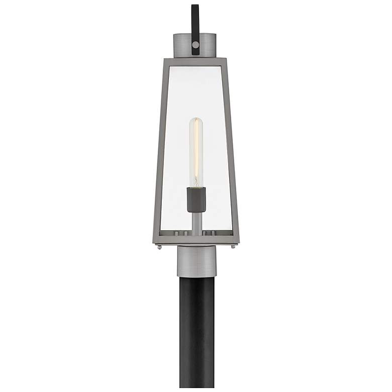 Image 5 Lark Hugh Large Post Mount Lantern Antique Brushed Aluminum more views