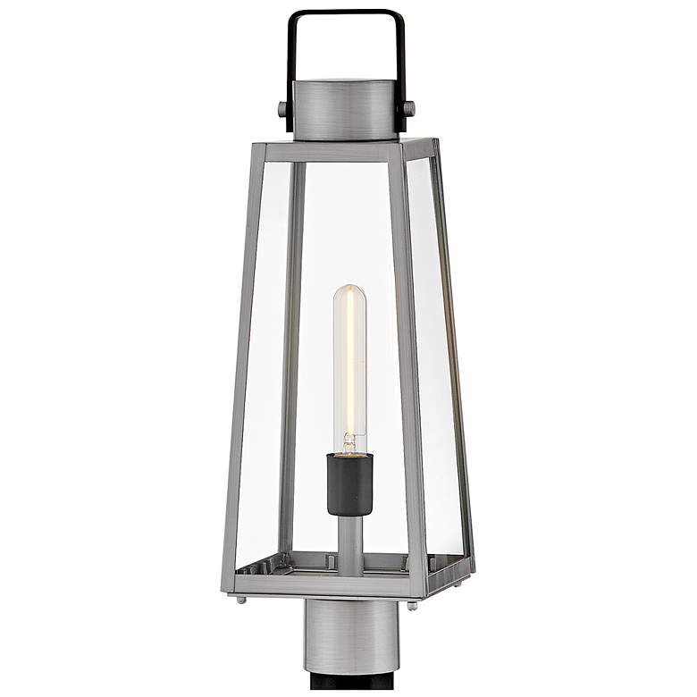 Image 6 Lark Hugh Large Post Mount Lantern Antique Brushed Aluminum more views