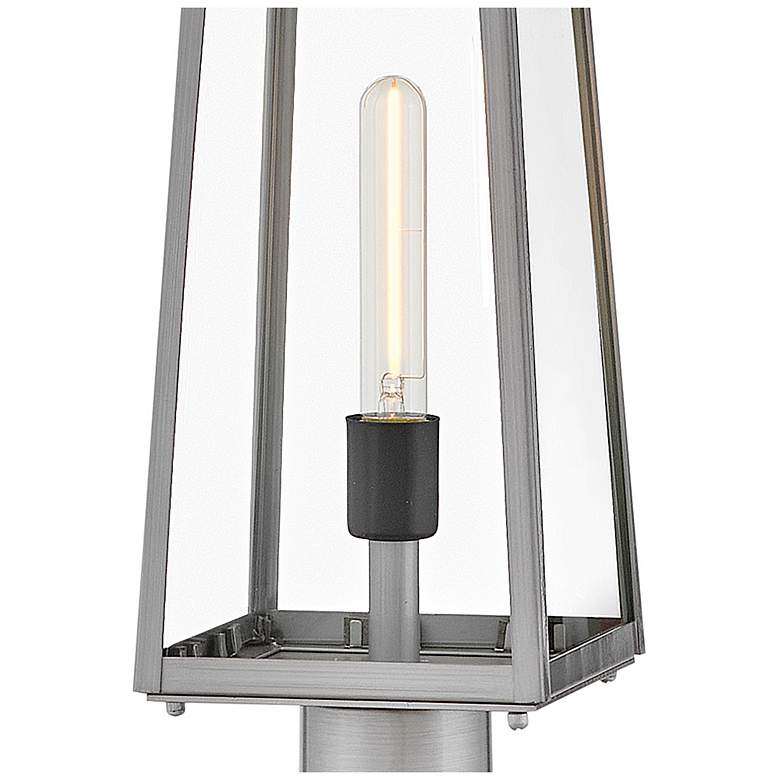 Image 7 Lark Hugh Large Post Mount Lantern Antique Brushed Aluminum more views