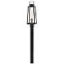 1_Lark Hugh Large Post Mount Lantern Black