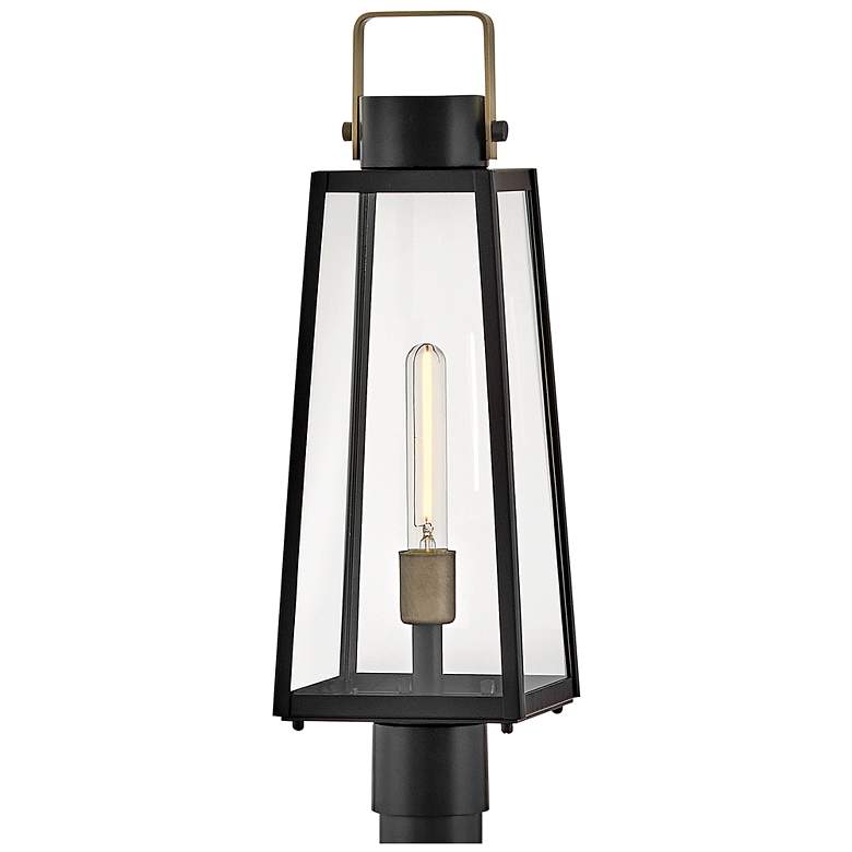Image 6 Lark Hugh Large Post Mount Lantern Black more views