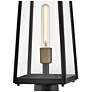 7_Lark Hugh Large Post Mount Lantern Black more views