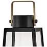 Lark Hugh Large Post Mount Lantern Black