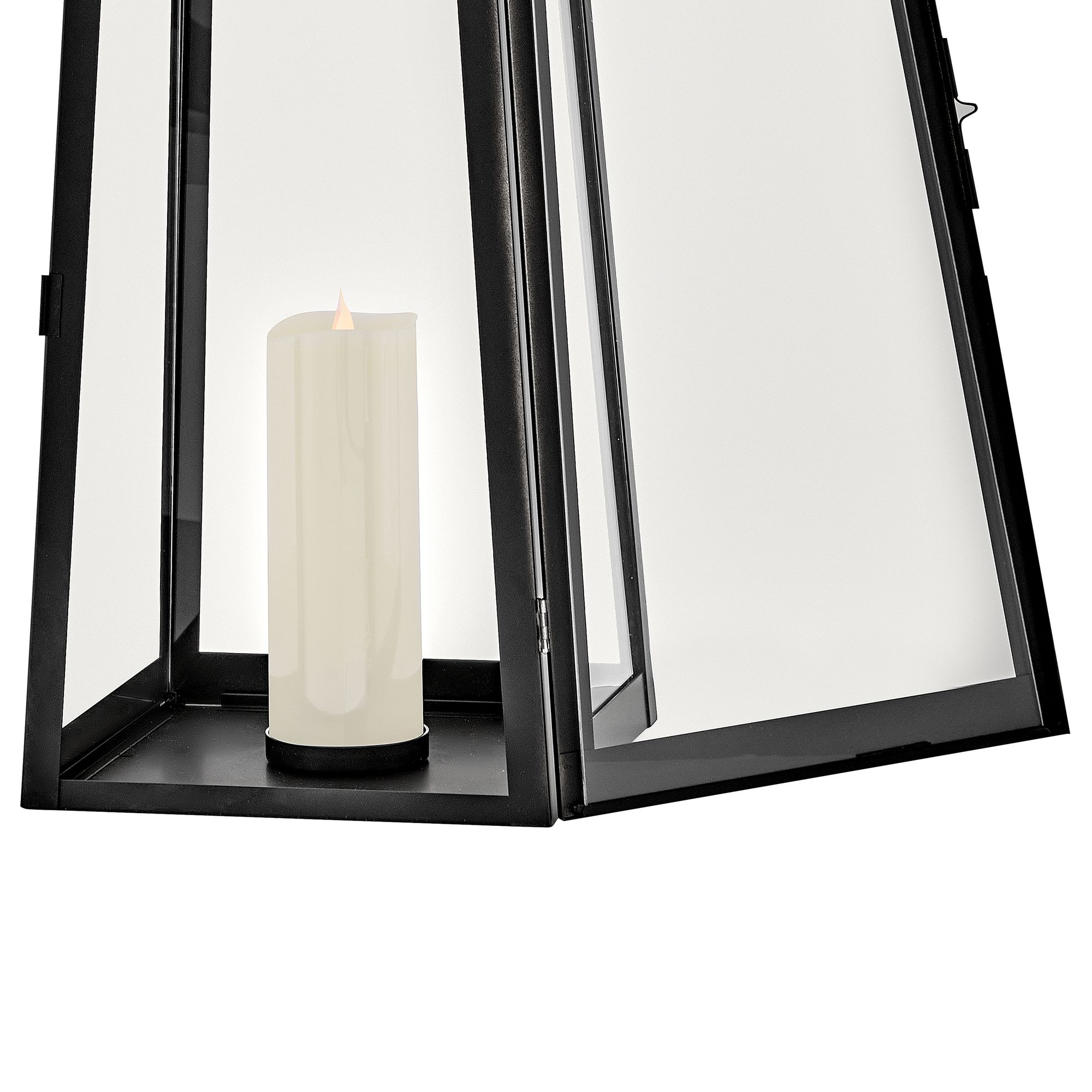 Image 6 Lark Hugh Outdoor Large Decorative Lantern 28" Black more views