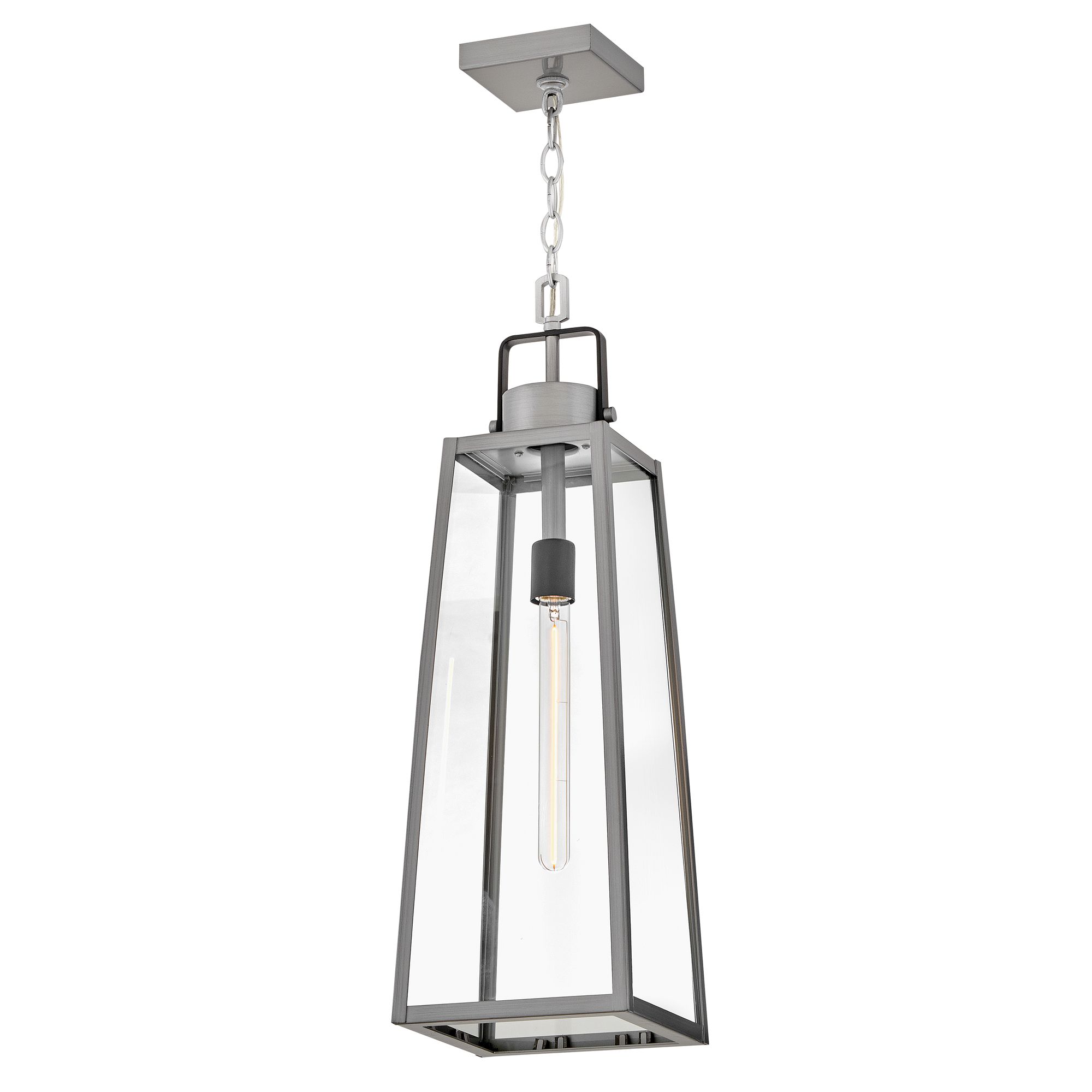 Image 3 Lark Hugh Outdoor Large Hanging Lantern 27.25" Antique Brushed Aluminum more views