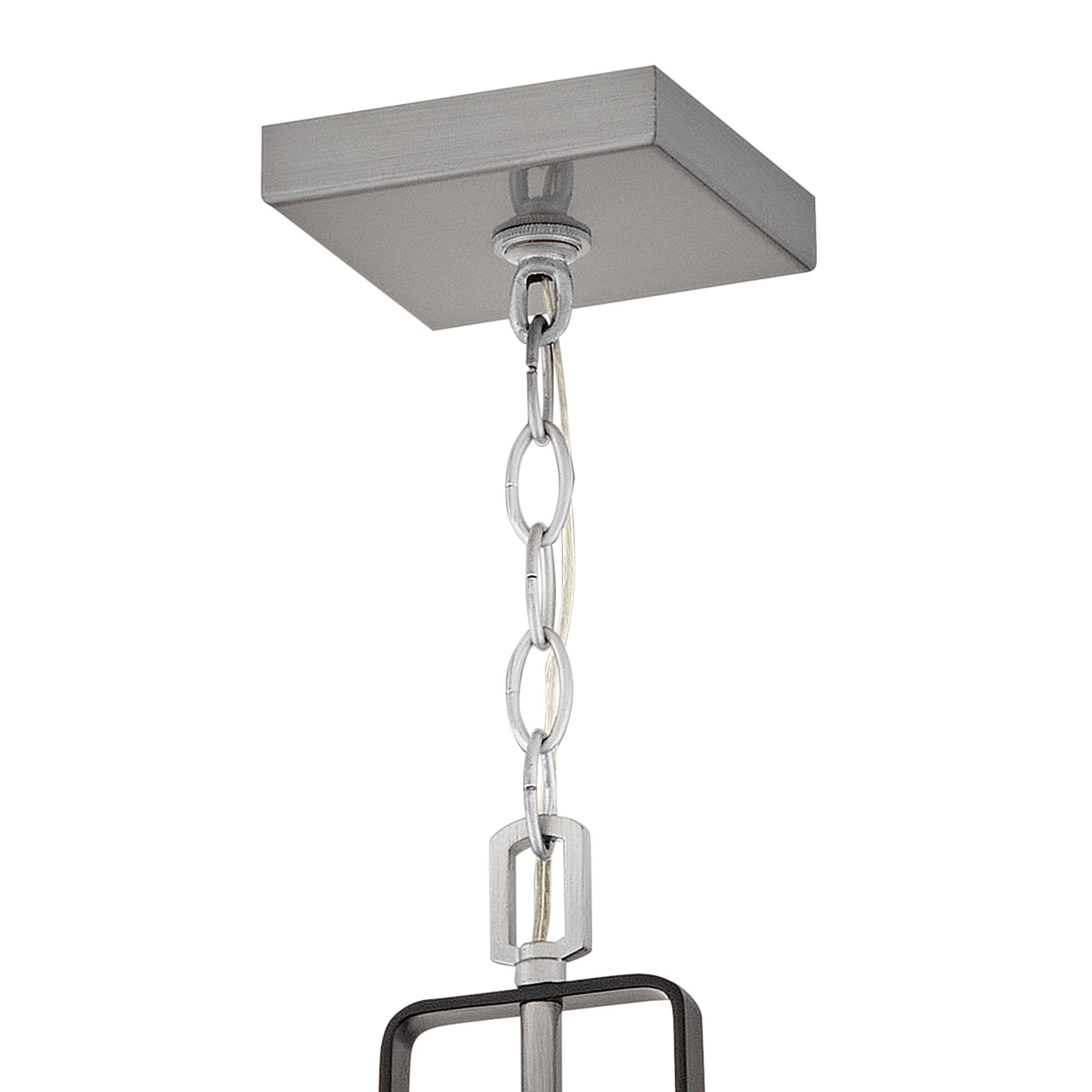 Lark Hugh Outdoor Large Hanging Lantern 27.25" Antique Brushed Aluminum