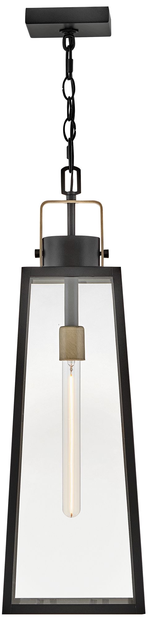 Image 4 Lark Hugh Outdoor Large Hanging Lantern 27.25" Black more views