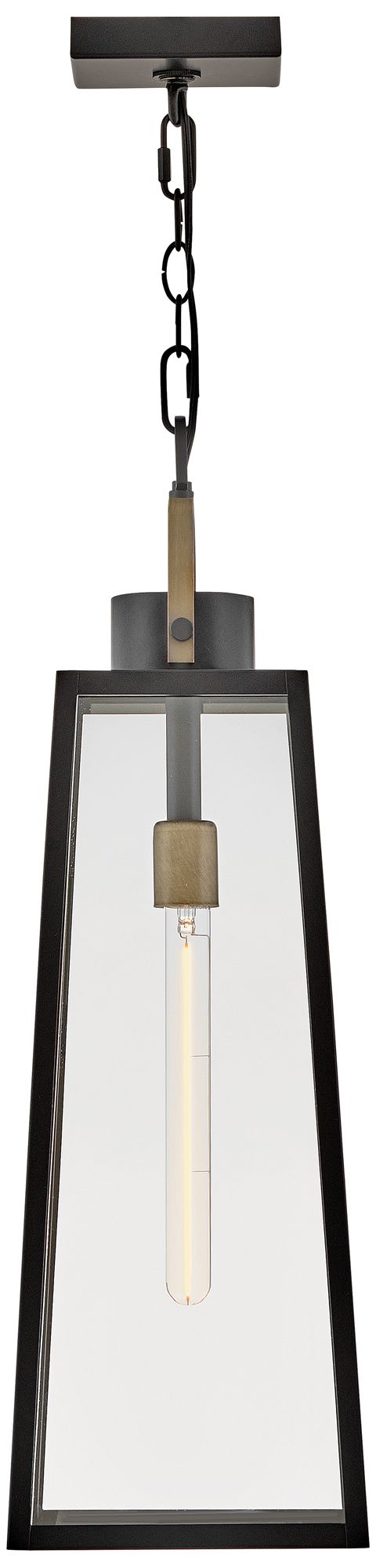 Image 5 Lark Hugh Outdoor Large Hanging Lantern 27.25" Black more views