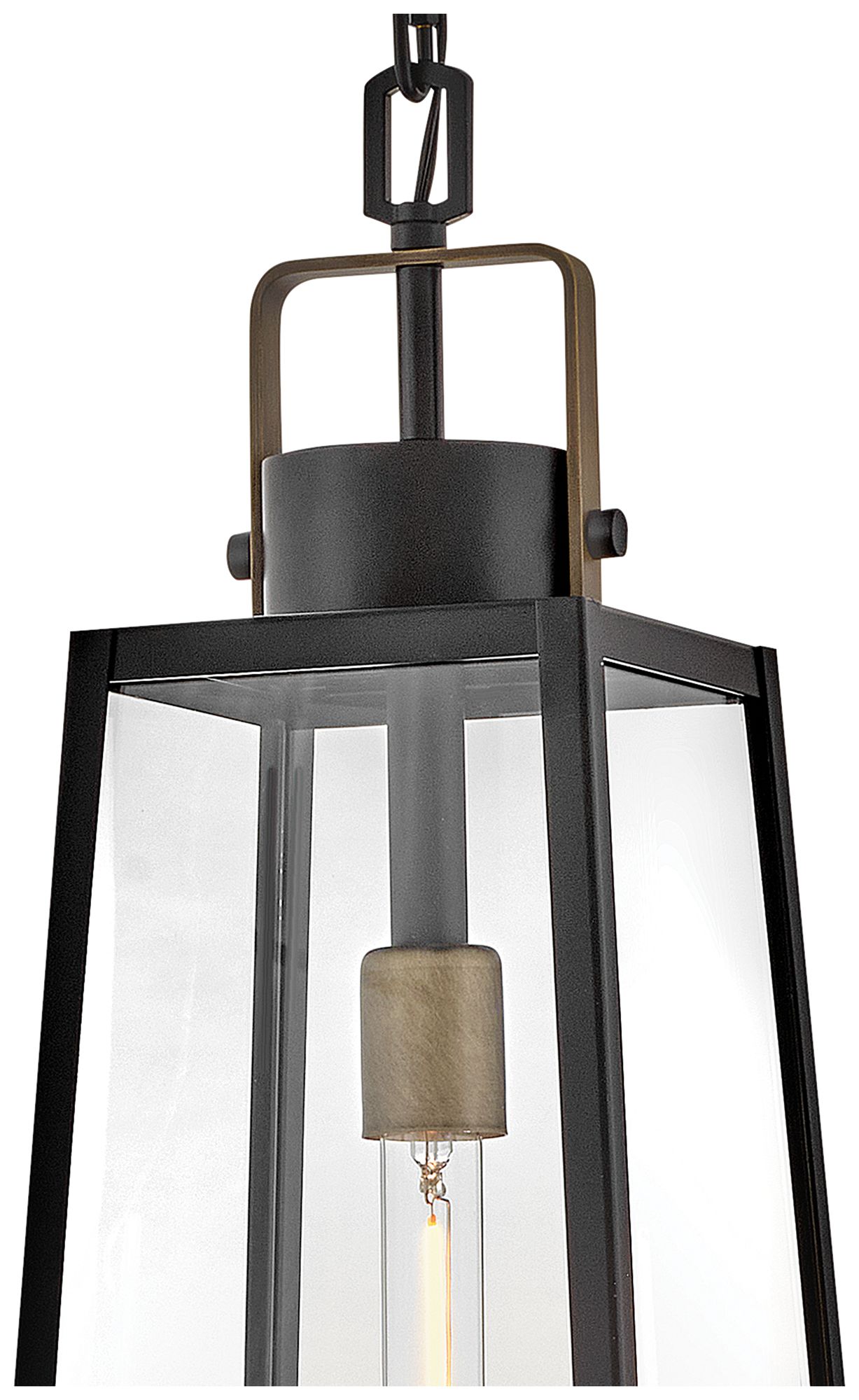 Image 7 Lark Hugh Outdoor Large Hanging Lantern 27.25" Black more views