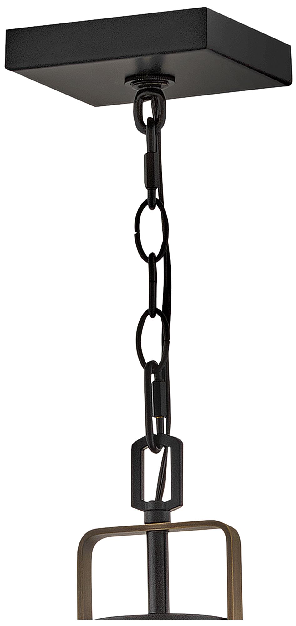 Lark Hugh Outdoor Large Hanging Lantern 27.25" Black