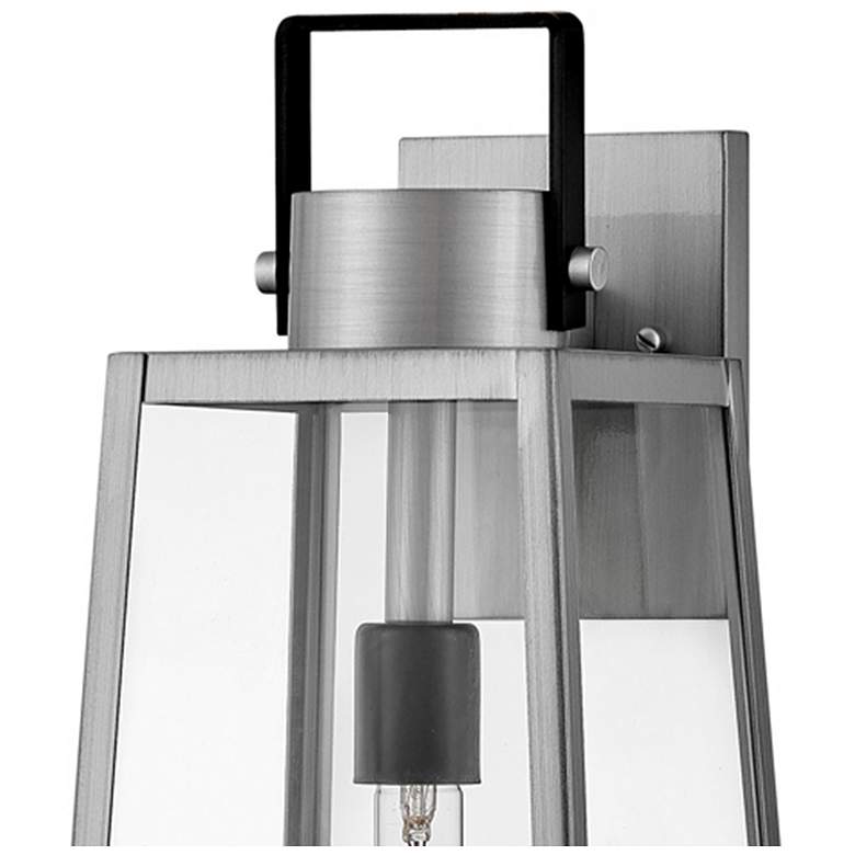 Image 3 Lark-Hugh Outdoor-Large Wall Mount Lantern-Antique Brushed Aluminum-Black more views