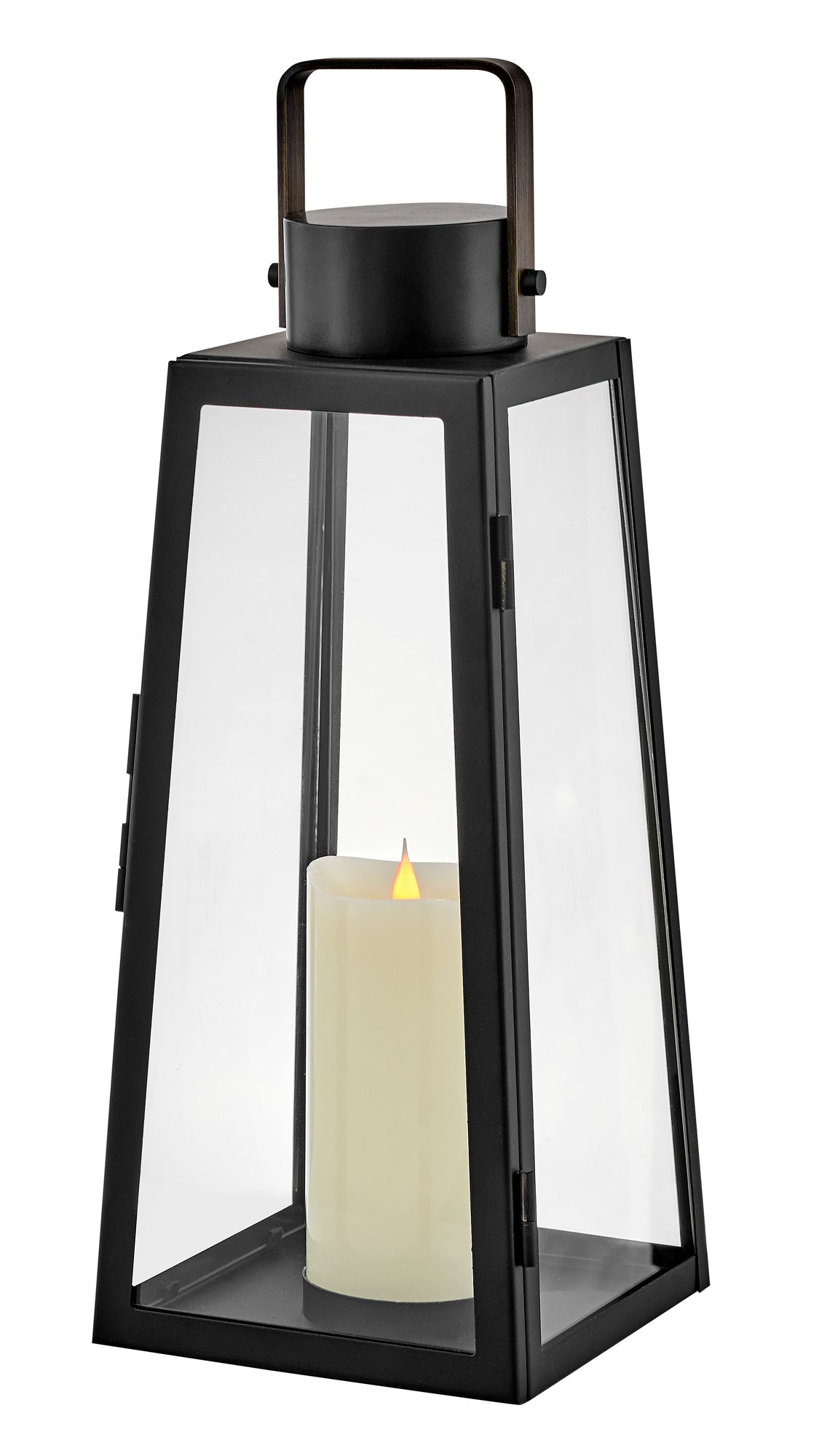 Image 3 Lark Hugh Outdoor Medium Decorative Lantern 19" Black more views