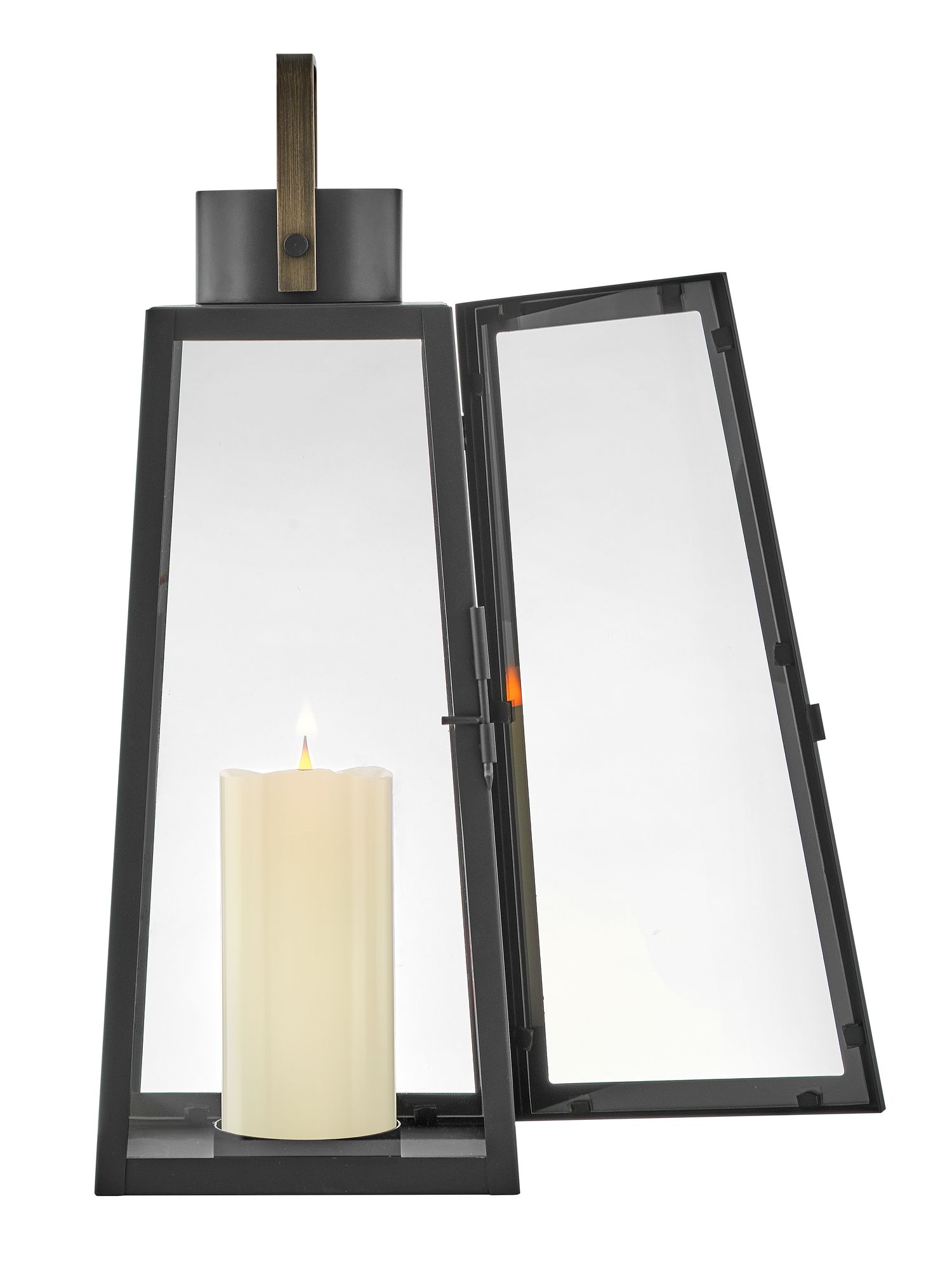 Image 6 Lark Hugh Outdoor Medium Decorative Lantern 19" Black more views