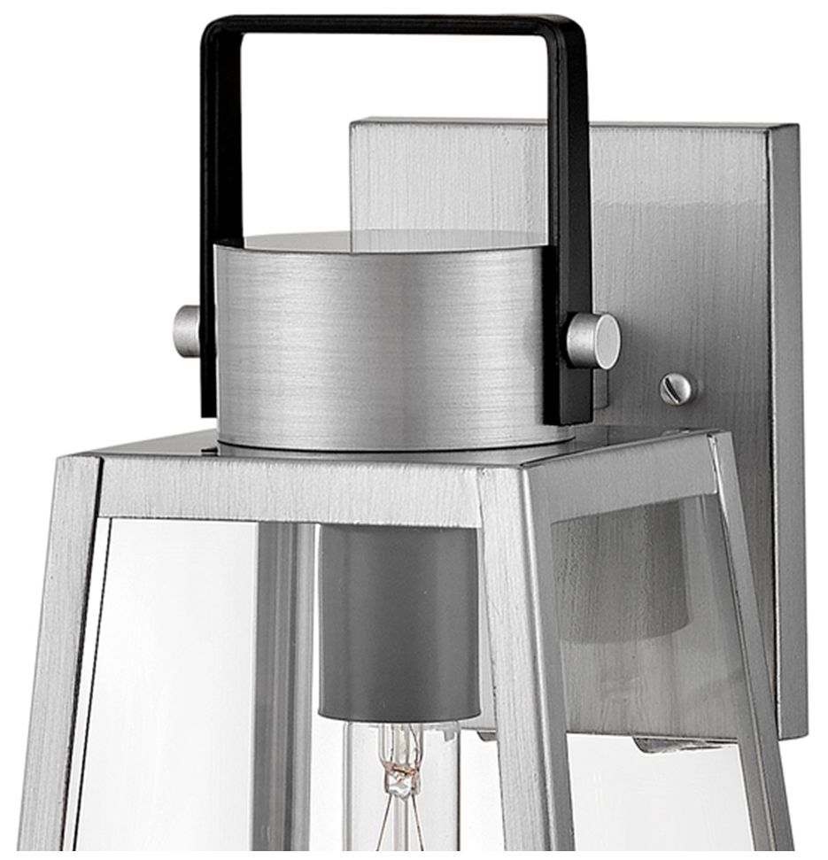 Image 3 Lark Hugh Outdoor Medium Wall Mount Lantern 15.25" Antique Brushed Aluminum more views