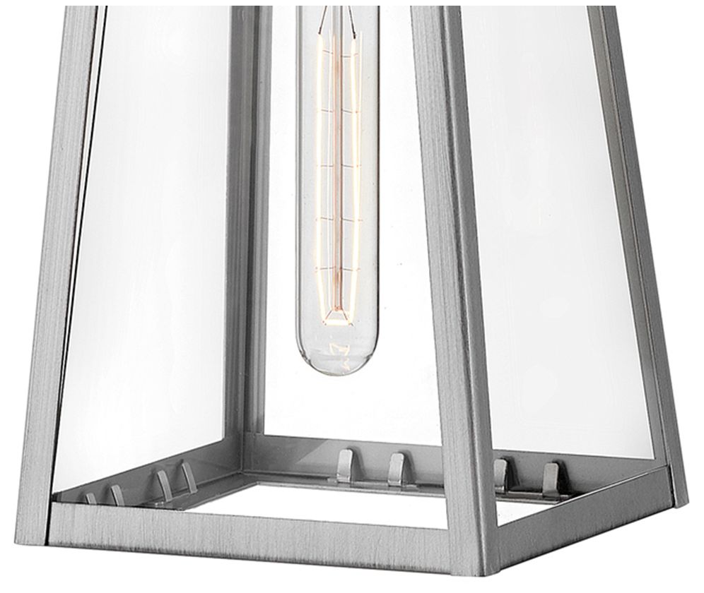 Image 4 Lark Hugh Outdoor Medium Wall Mount Lantern 15.25" Antique Brushed Aluminum more views