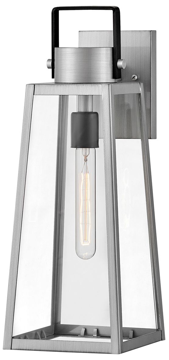 Image 2 Lark Hugh Outdoor Medium Wall Mount Lantern 19" Antique Brushed Aluminum