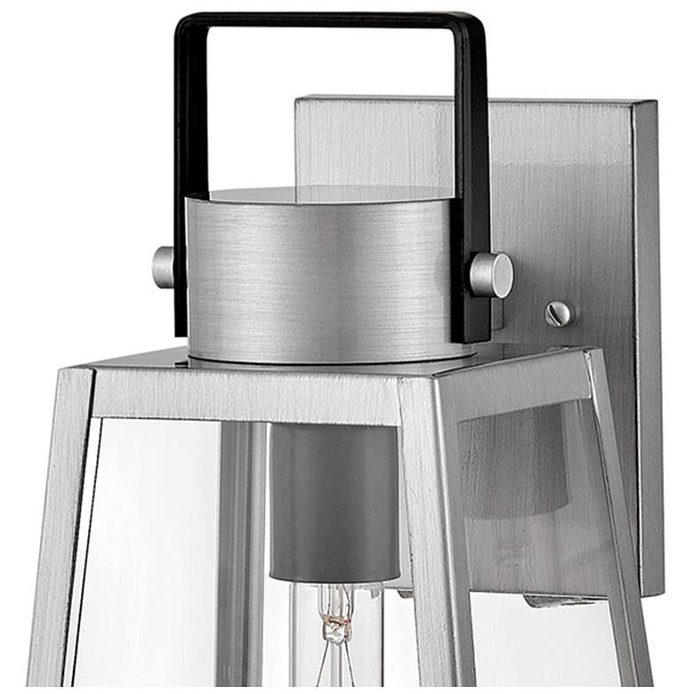 Image 3 Lark-Hugh Outdoor-Small Wall Mount Lantern-Antique Brushed Aluminum-Black more views