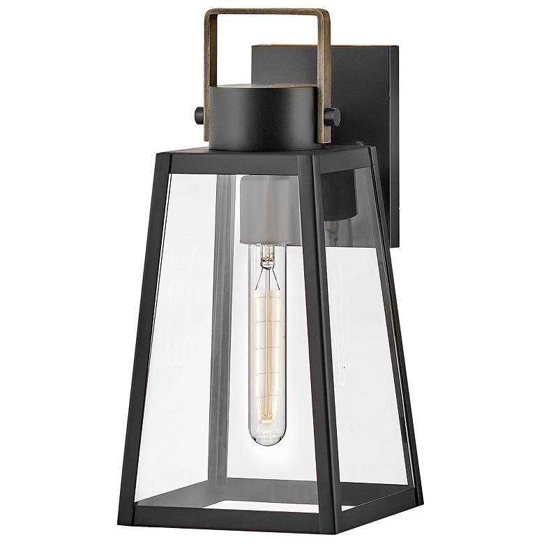 Image 2 Lark-Hugh Outdoor-Small Wall Mount Lantern-Black-Burnished Bronze