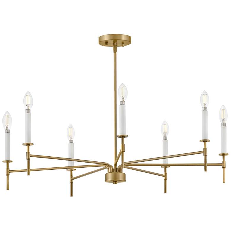 Image 7 Lark Hux Chandelier Large Single Tier Lacquered Brass more views