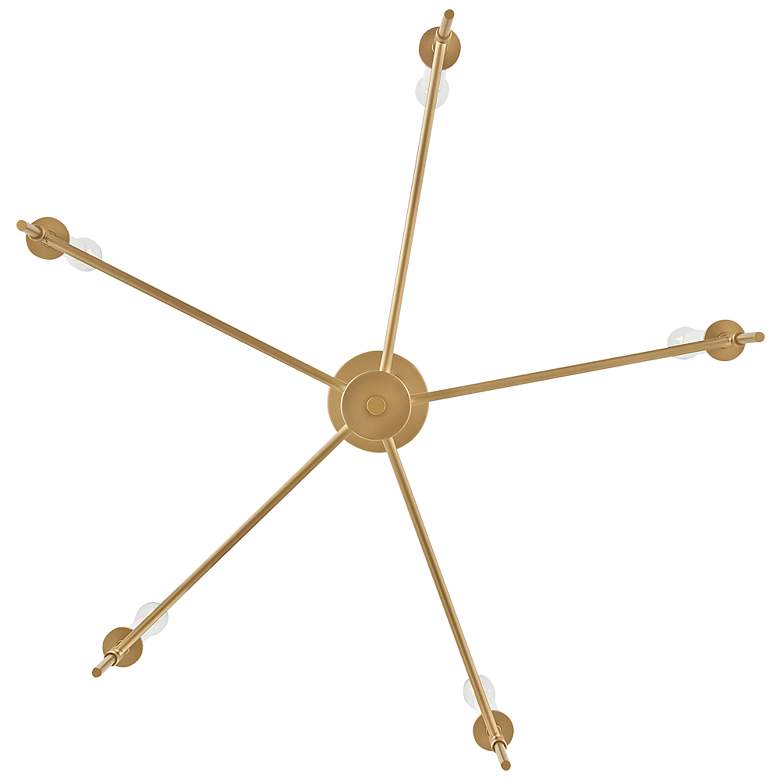 Image 5 Lark Hux Chandelier Medium Single Tier Lacquered Brass more views