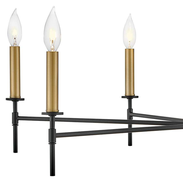 Image 6 LARK HUX Large Single Tier Chandelier Black more views