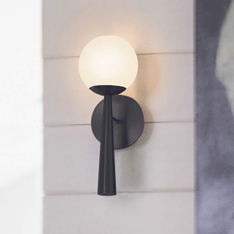 Lark Izzy Interior Medium Single Light Sconce 16" Black - #105T8 ...