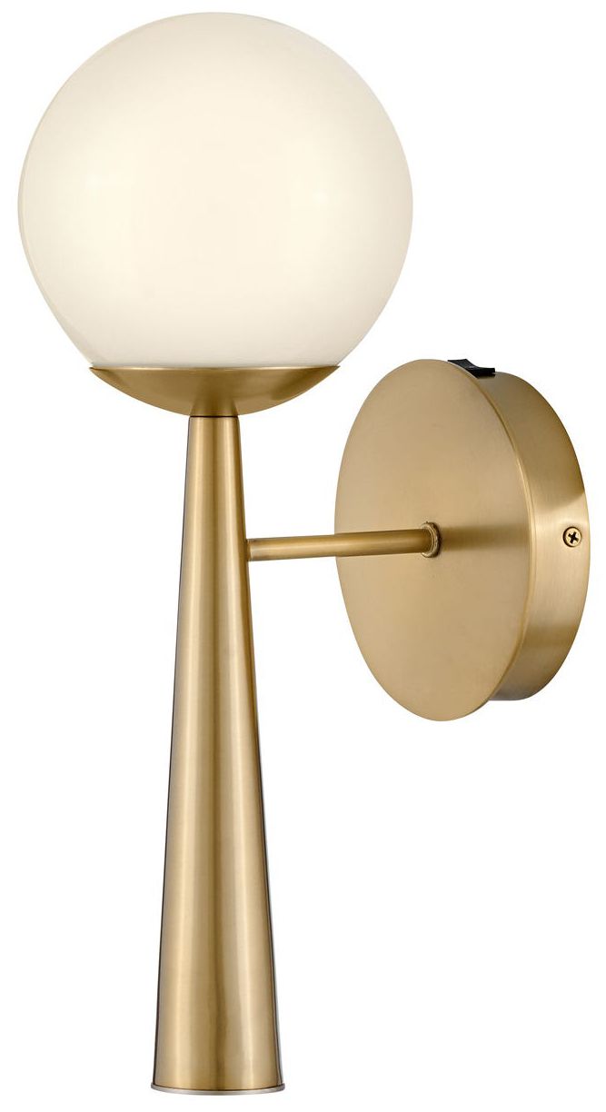 Image 2 Lark Izzy Interior Medium Single Light Sconce 16" Lacquered Brass