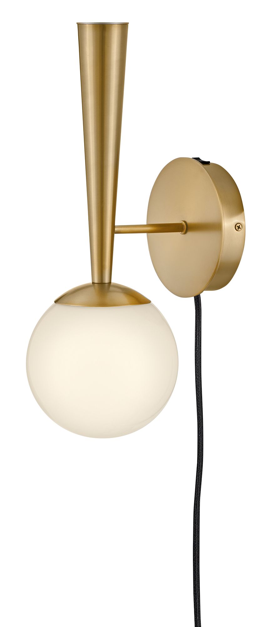 Lark Izzy Interior Medium Single Light Sconce 16" Lacquered Brass