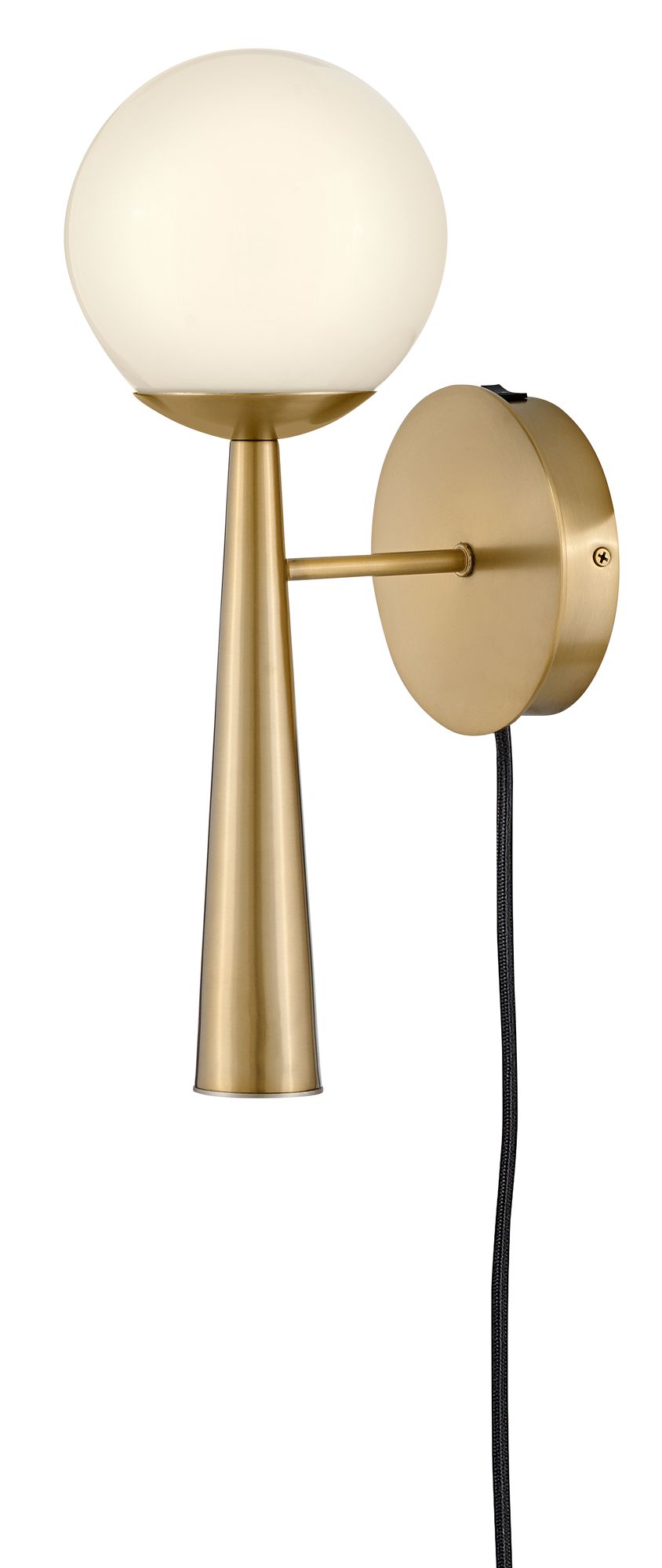 Lark Izzy Interior Medium Single Light Sconce 16" Lacquered Brass