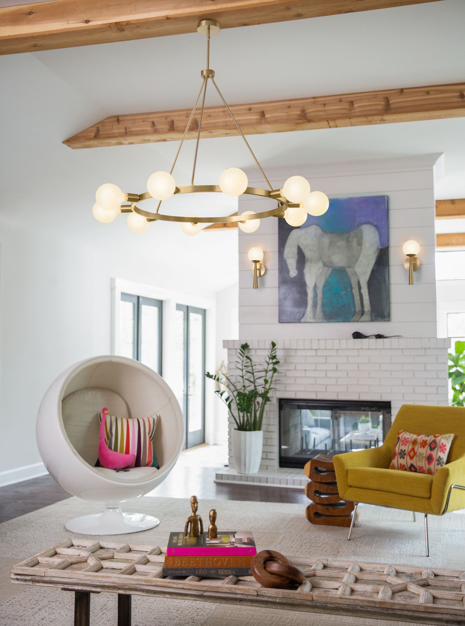 Lark Izzy Interior Medium Single Light Sconce 16" Lacquered Brass