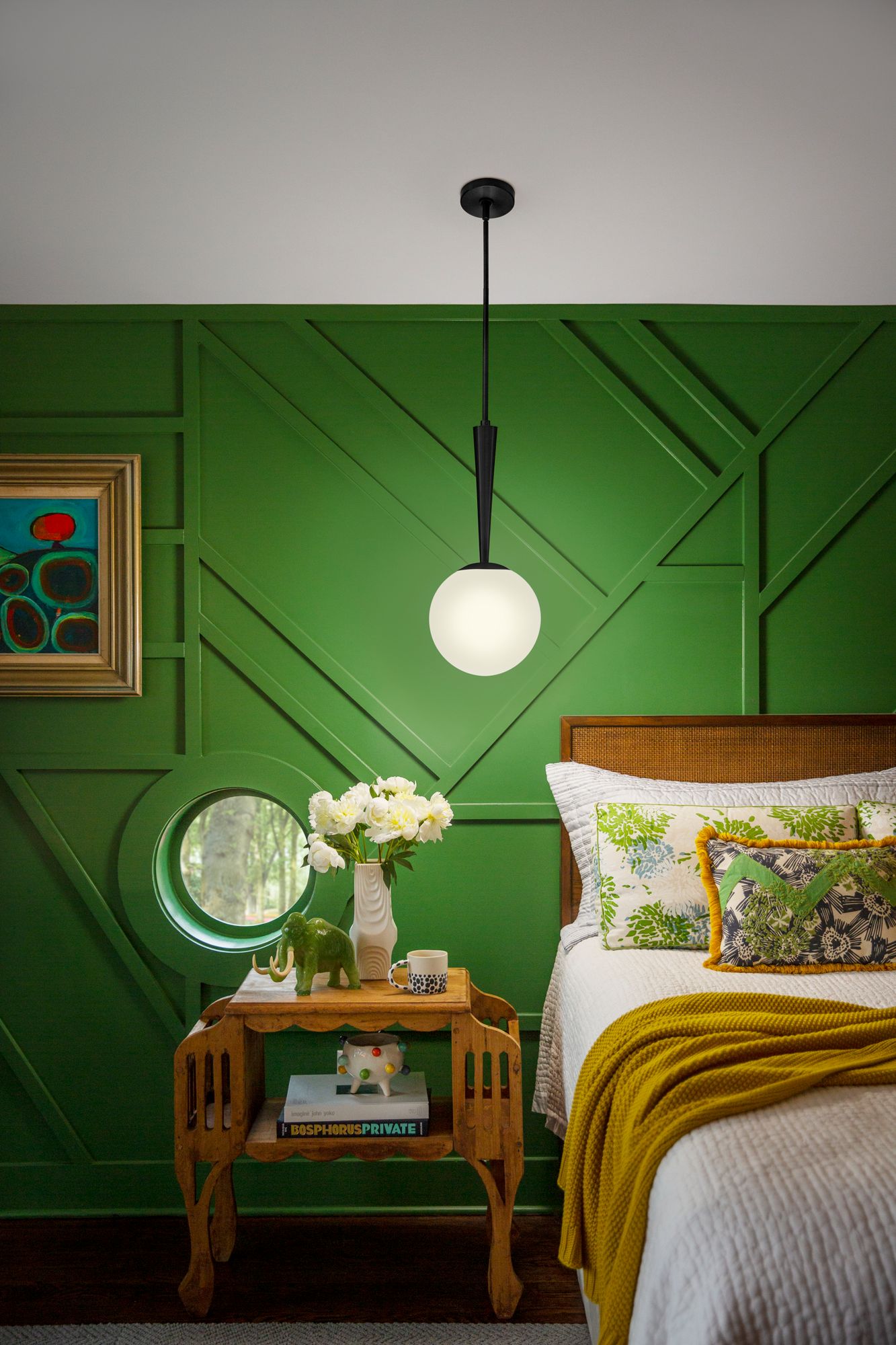 Lark Izzy Interior Small Pendant 9.75" Black