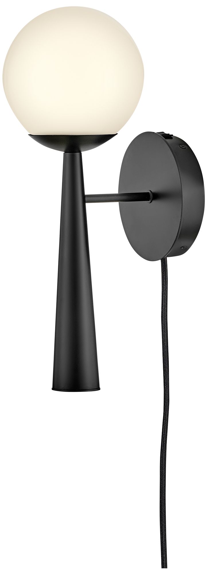 LARK IZZY Medium Single Light Sconce Black