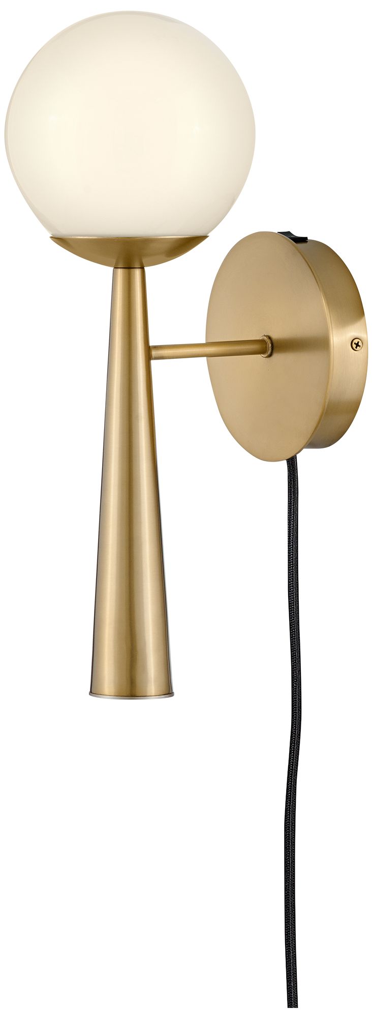 LARK IZZY Medium Single Light Sconce Lacquered Brass