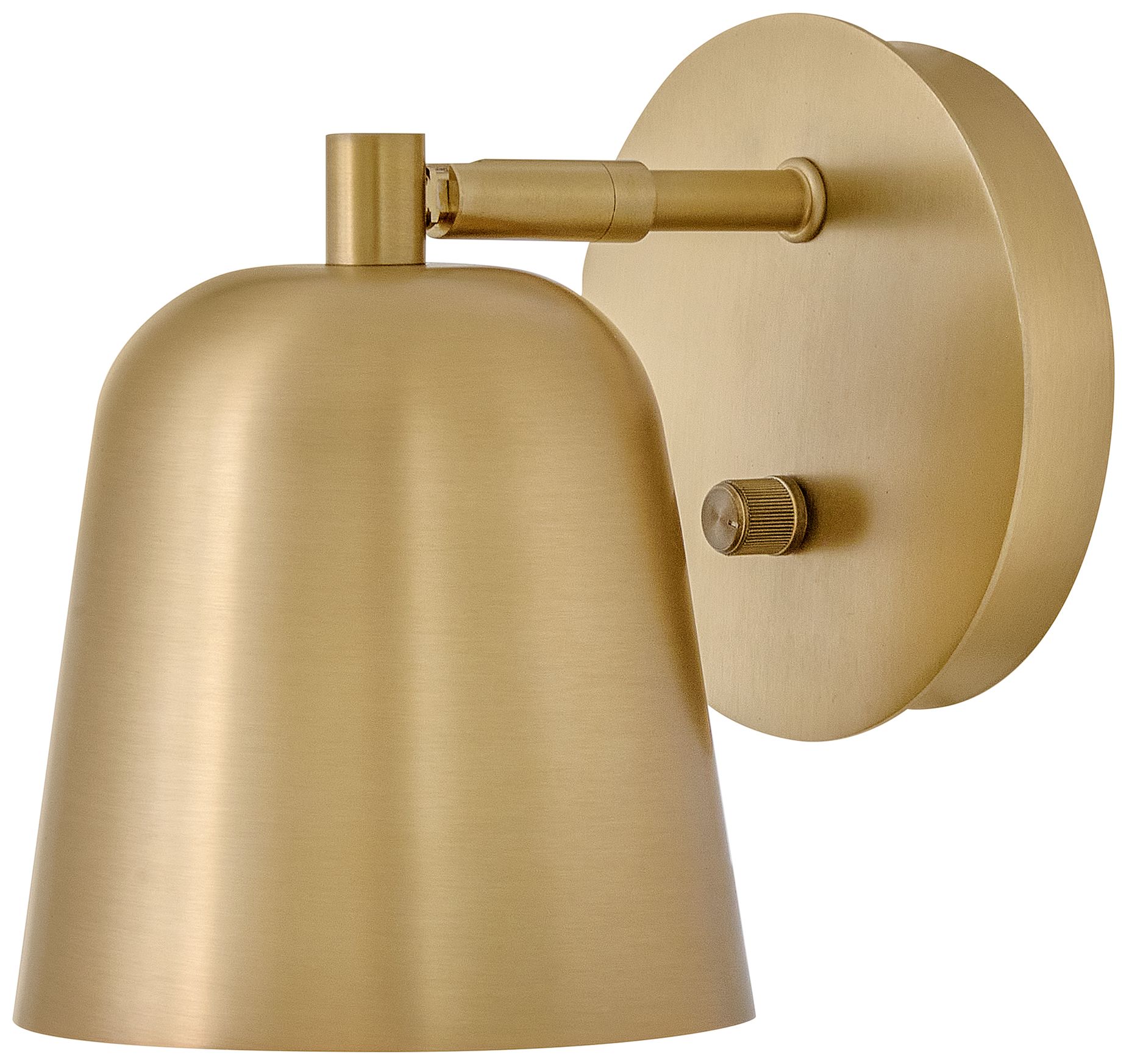 Lark Jojo Small Single Light Plug-in Sconce 7.5" Lacquered Brass