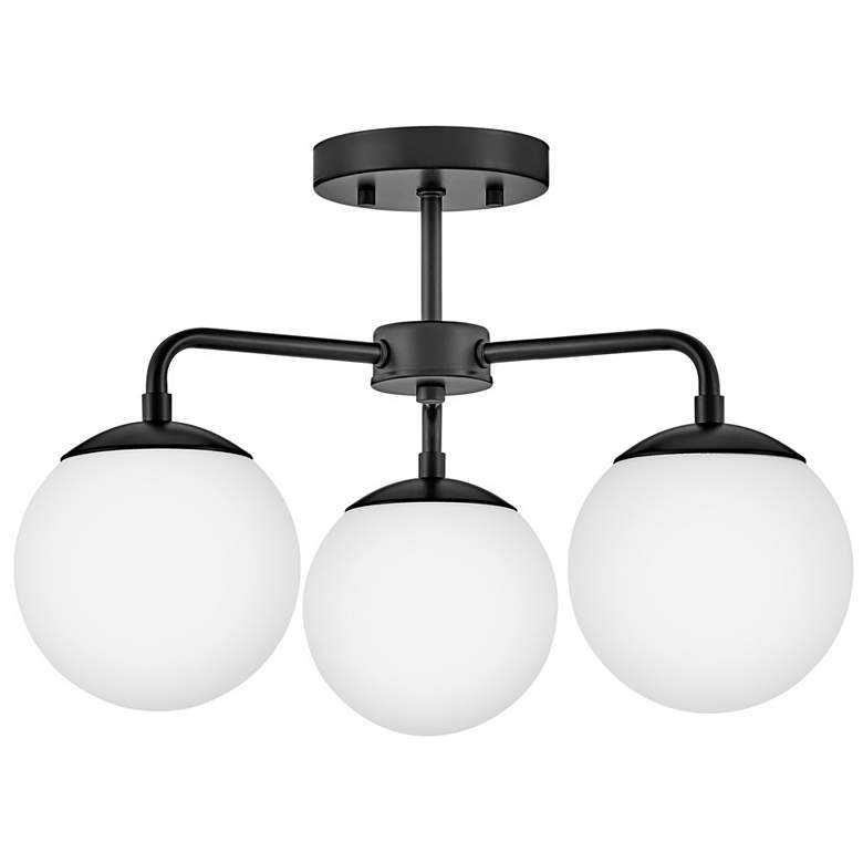 Image 1 Lark Julep Foyer Medium Semi Flush Mount 12.75" Black
