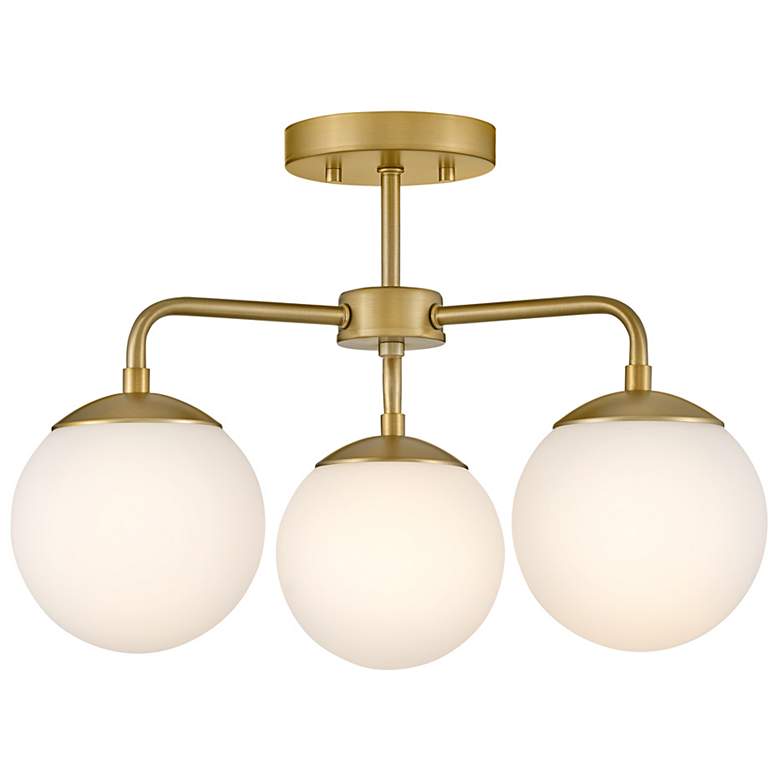 Image 2 Lark Julep Foyer Medium Semi Flush Mount 12.75" Lacquered Brass more views