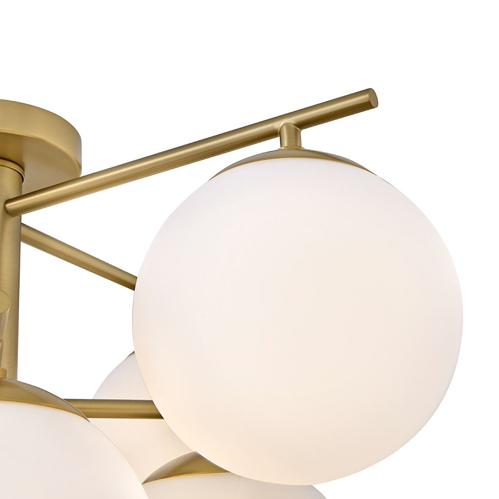 Thumbnail3 of Lark Julep Interior Large Flush Mount 19.5" Lacquered Brass more views