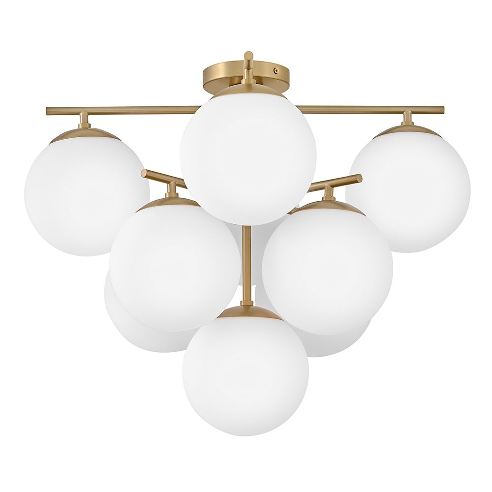 Lark Julep Interior Large Flush Mount 19.5" Lacquered Brass