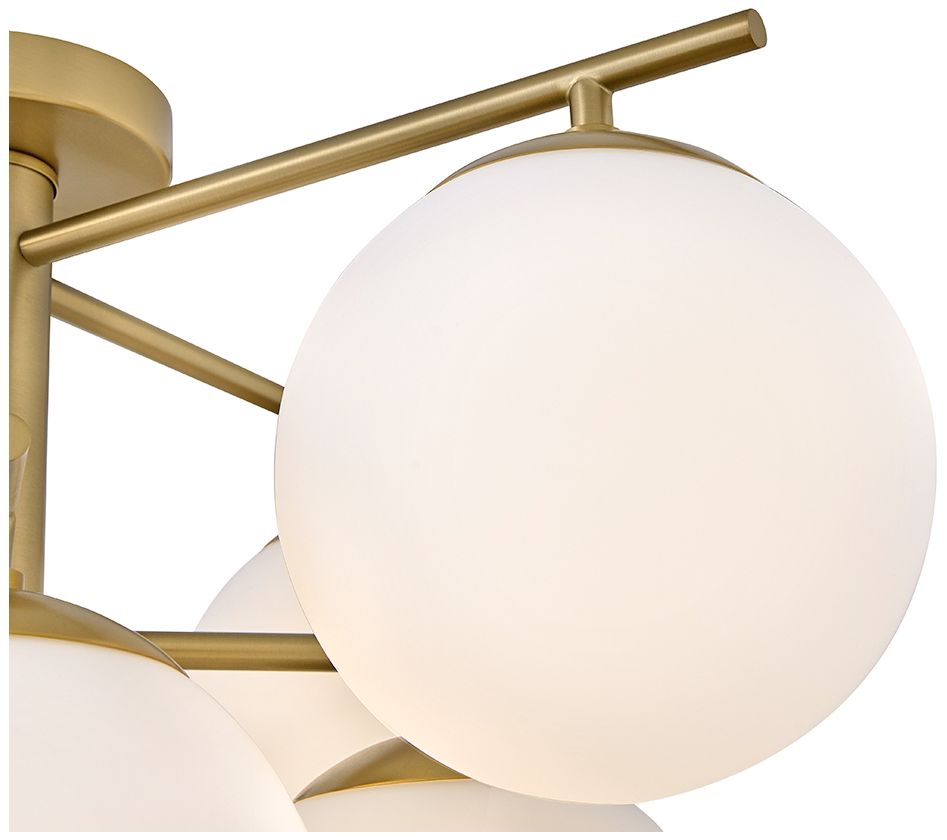 Image 3 Lark Julep Interior Large Flush Mount 19.5" Lacquered Brass more views